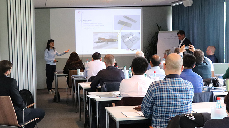 翁開爾市場部經理就SITA產品中國市場開拓以及技術應用上與其他區域代理進行分享